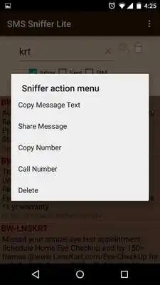 Play SMS Sniffer Lite