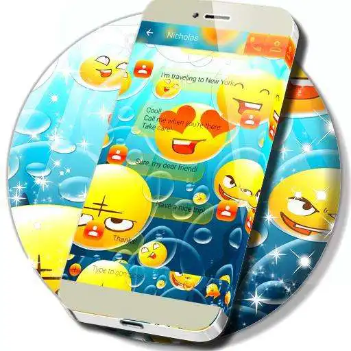 Free play online SMS With Emoji  APK