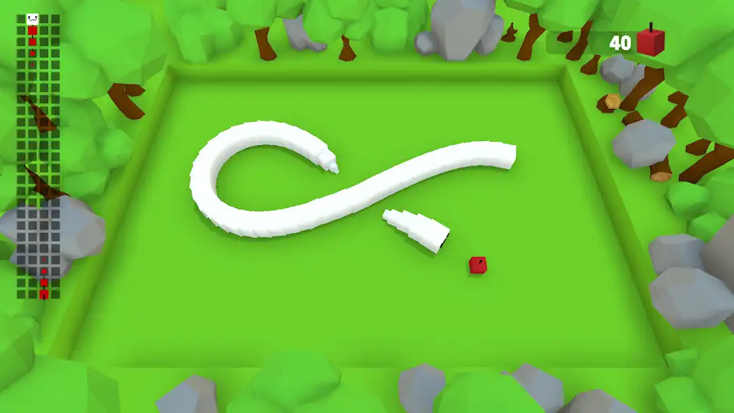 Play Snake 4D as an online game Snake 4D with UptoPlay