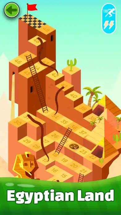 Play Snakes and ladders multiplayer as an online game Snakes and ladders multiplayer with UptoPlay