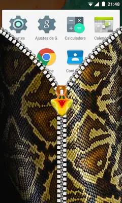 Play Snake Skin Zipper Lock Screen