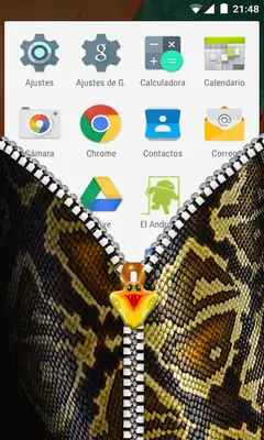 Play Snake Skin Zipper Lock Screen