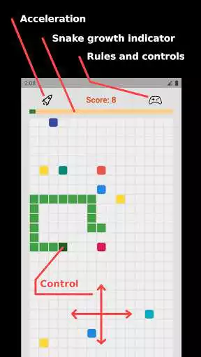 Play Snake without buttons  and enjoy Snake without buttons with UptoPlay