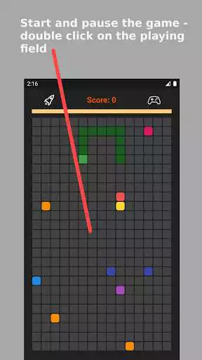 Play Snake without buttons as an online game Snake without buttons with UptoPlay