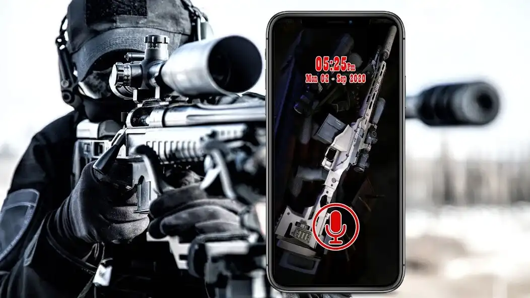 Play Sniper Voice Screen Lock: Sniper Unlock By Voice as an online game Sniper Voice Screen Lock: Sniper Unlock By Voice with UptoPlay