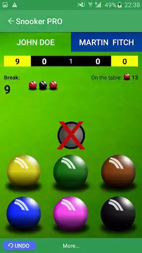 Play Snooker Score Counter