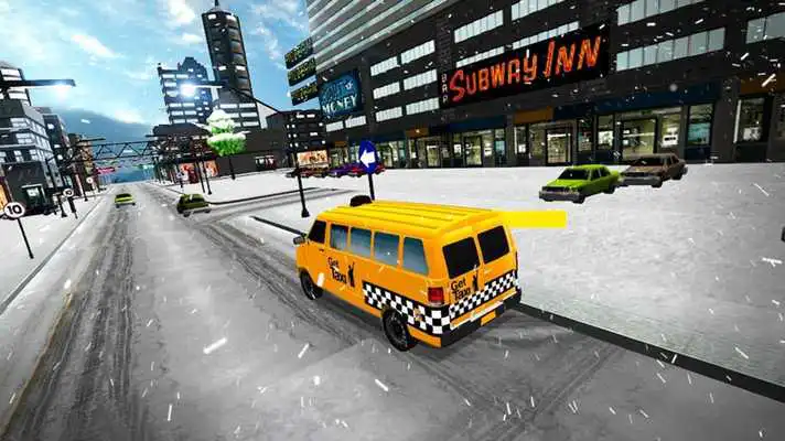 Play Snow City Taxi Driver Rush 3D