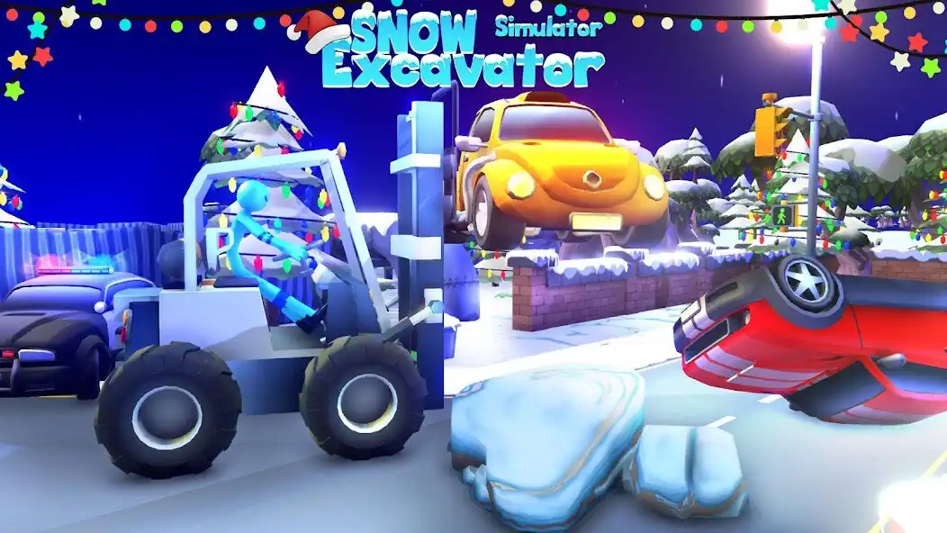 Play Snow Excavator JCB Games as an online game Snow Excavator JCB Games with UptoPlay