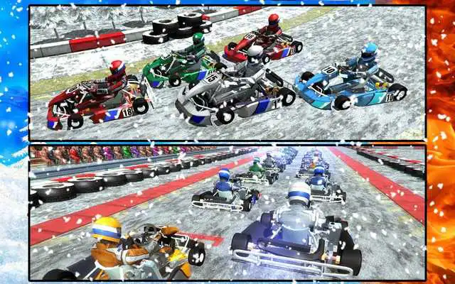 Play Snow Kart Go!Hill Buggy Racing