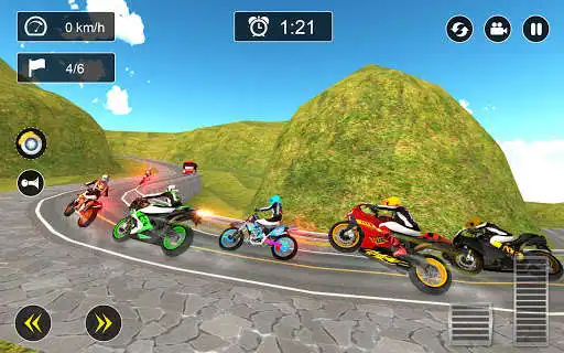 Play Snow Mountain Bike Racing 2021 - Motocross Race as an online game Snow Mountain Bike Racing 2021 - Motocross Race with UptoPlay