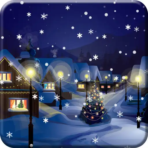 Play Snow Night City live wallpaper APK