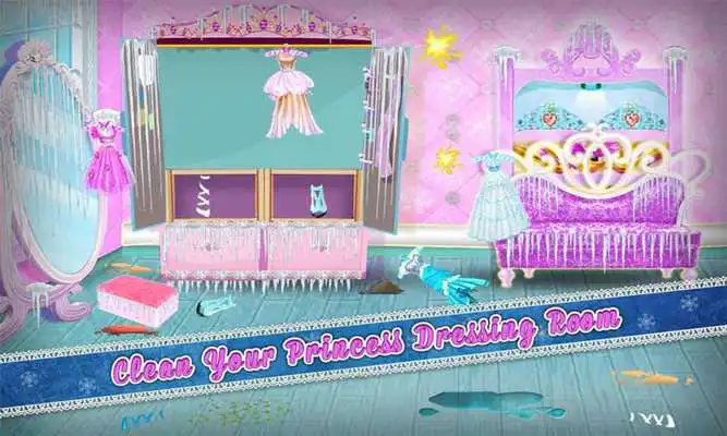 Play Snow Queen Room Clean Up