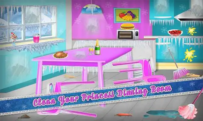 Play Snow Queen Room Clean Up