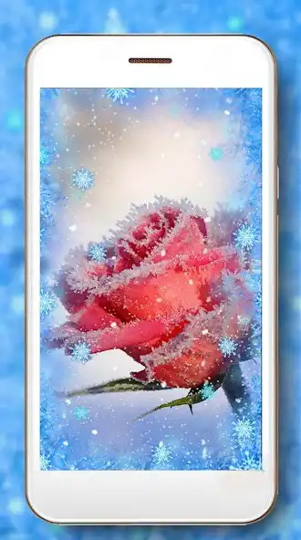 Play Snow Roses Live Wallpaper as an online game Snow Roses Live Wallpaper with UptoPlay