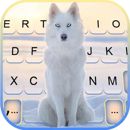 Play Snowy Wolf Keyboard Background APK