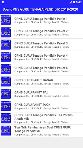 Play Soal CPNS Guru Tenaga Pendidik 2020  and enjoy Soal CPNS Guru Tenaga Pendidik 2020 with UptoPlay