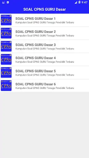 Play Soal CPNS Guru Tenaga Pendidik 2020 as an online game Soal CPNS Guru Tenaga Pendidik 2020 with UptoPlay