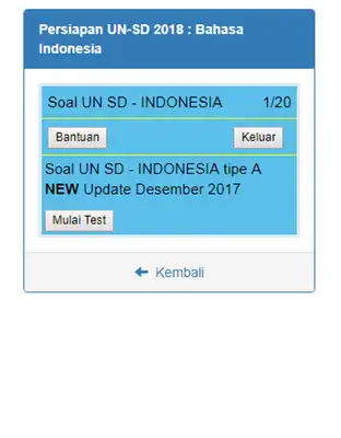 Play Soal UN SD 2018 Lengkap Terbaru