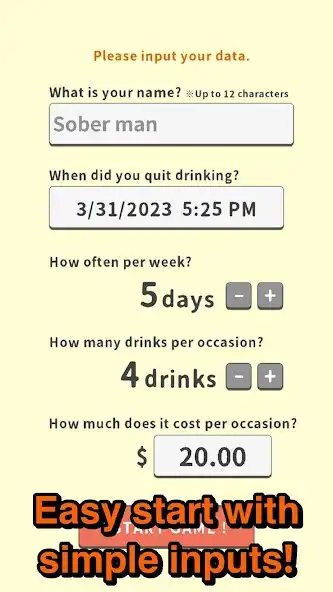 Play Sober Man - Quit Drinking App as an online game Sober Man - Quit Drinking App with UptoPlay