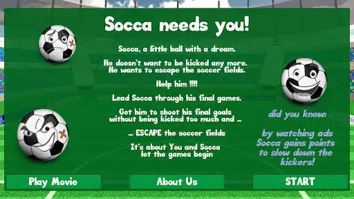 Play Socca as an online game Socca with UptoPlay