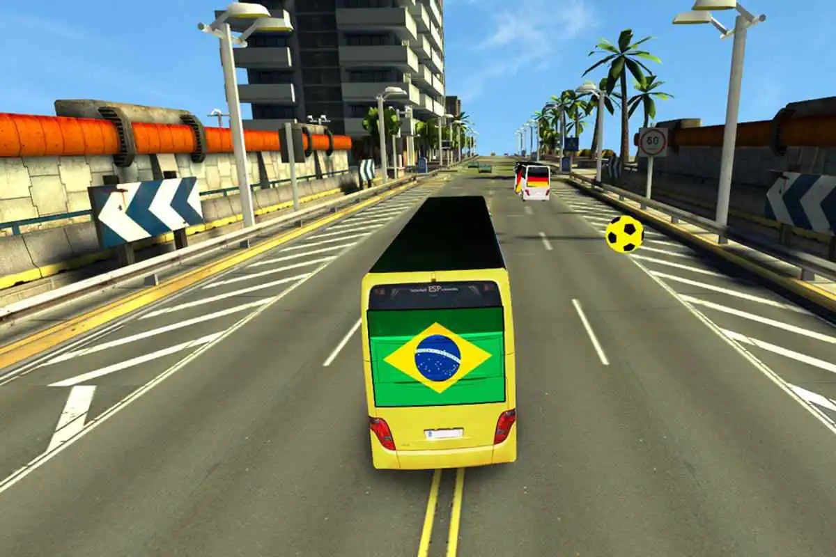 Play Soccer Team Bus Battle Brazil