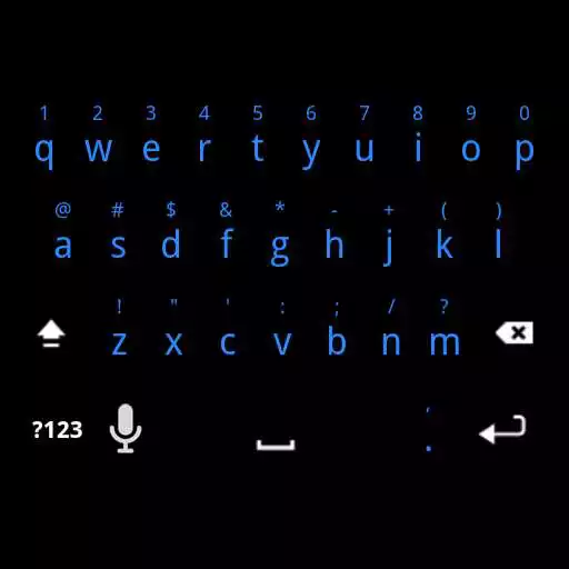 Free play online Solid Blue Keyboard Skin  APK