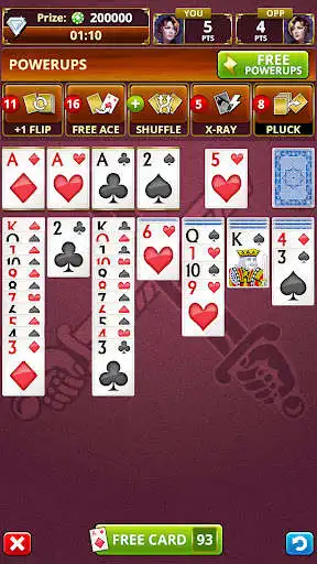 Play SOLITAIRE Card Games Offline! as an online game SOLITAIRE Card Games Offline! with UptoPlay