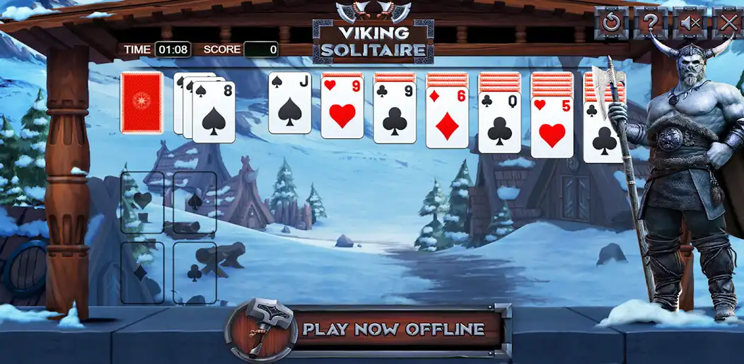 Play Solitaire Klondike Vikings  and enjoy Solitaire Klondike Vikings with UptoPlay