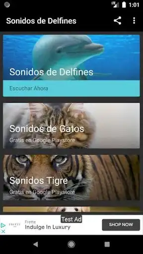 Play Sonidos de delfines  and enjoy Sonidos de delfines with UptoPlay