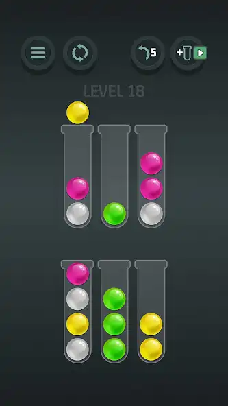 Play Sort Balls: Color Puzzle Game as an online game Sort Balls: Color Puzzle Game with UptoPlay