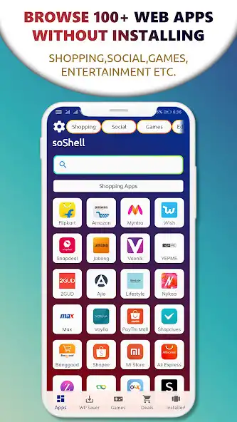 Play soShell - Fast App browser as an online game soShell - Fast App browser with UptoPlay