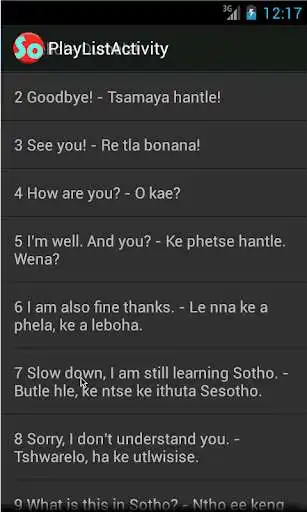 Play Sotho Phrases language tutor as an online game Sotho Phrases language tutor with UptoPlay