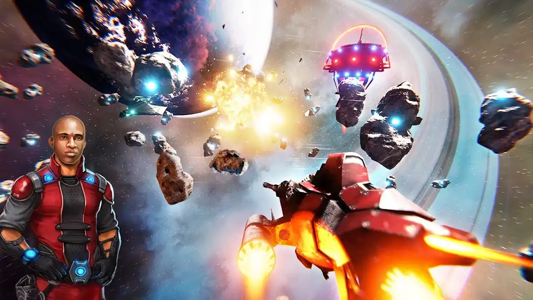 Play Space Strike: Galaxy Shooter as an online game Space Strike: Galaxy Shooter with UptoPlay