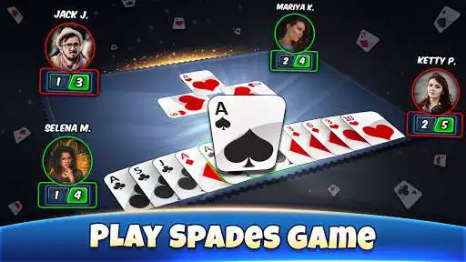 Play Spades: Card Games as an online game Spades: Card Games with UptoPlay