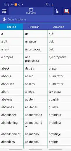 Play Spanish-Albanian Dictionary