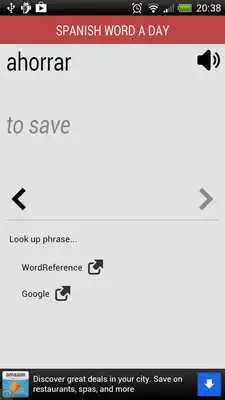 Play Spanish Word a Day Widget