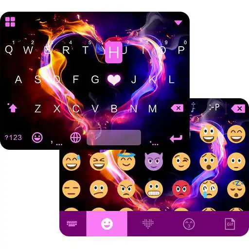 Free play online Sparkle Love Emoji iKeyboard 
<div style=