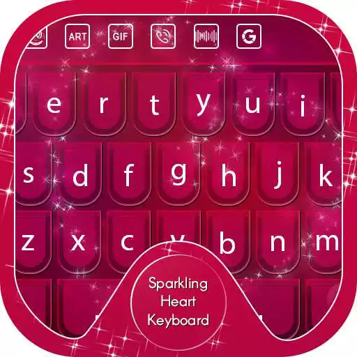 Play Sparkling Heart Keyboard Theme APK