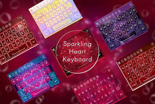 Play Sparkling Heart Keyboard Theme  and enjoy Sparkling Heart Keyboard Theme with UptoPlay