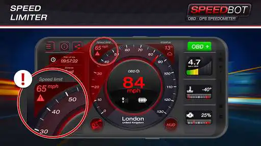 Play Speedbot. Free GPS/OBD2 Speedometer