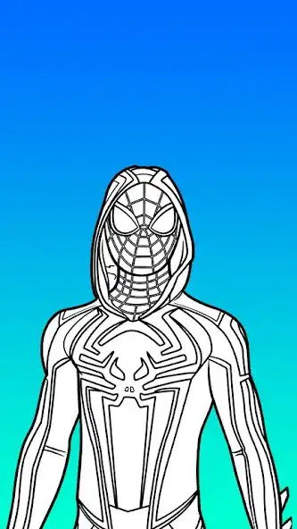 Play Spider Boy Super Coloring Book as an online game Spider Boy Super Coloring Book with UptoPlay