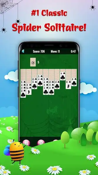 Play Spider - Classic Solitaire  and enjoy Spider - Classic Solitaire with UptoPlay