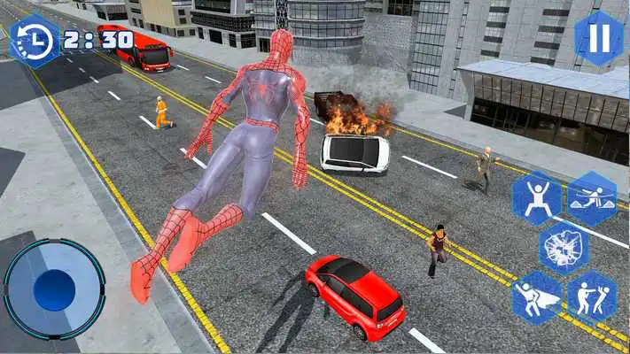 Play Spider Flying Superhero City Survival Mission