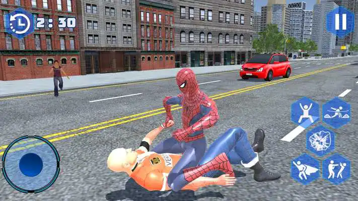 Play Spider Flying Superhero City Survival Mission