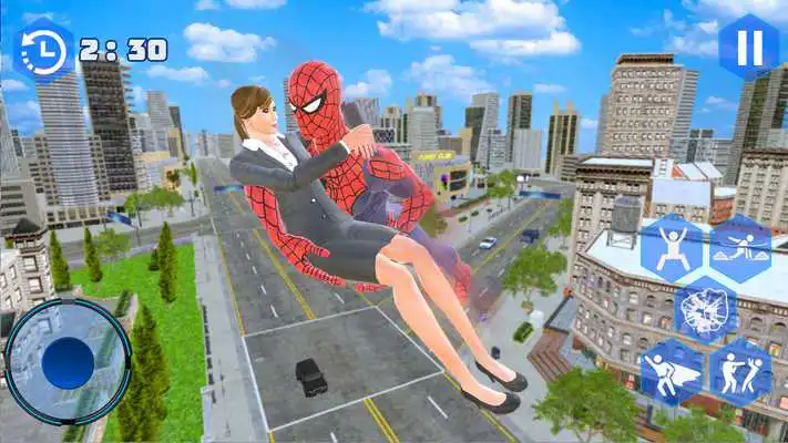 Play Spider Flying Superhero City Survival Mission