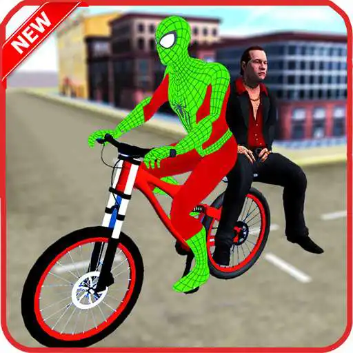 Free play online Spider Hero BMX Bicycle Taxi Driver  APK