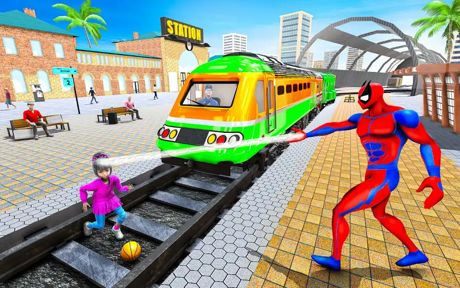 Play Spider Hero Rescue Superhero as an online game Spider Hero Rescue Superhero with UptoPlay