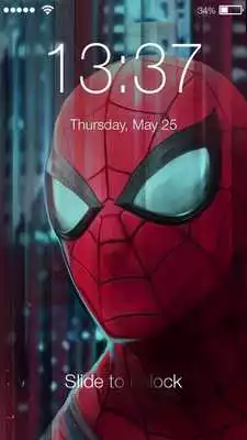 Play Spidey Homecoming Lock Screen Phone PIN Slide