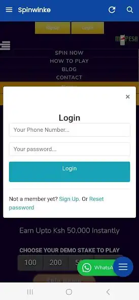 Play Spin app- Spin  Win-MPESA Now as an online game Spin app- Spin  Win-MPESA Now with UptoPlay