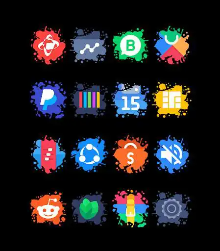 Play Splatter - Icon Pack as an online game Splatter - Icon Pack with UptoPlay